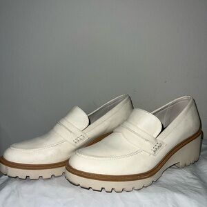 Maurices SuperCush Sydney Loafer • Cream/Bone • Women’s Size 10M • Lug Sole